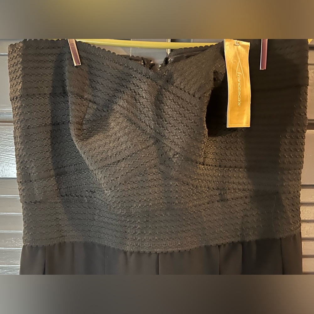 Jun & Ivy Strapless Black Cocktail Dress - Picture 3 of 6